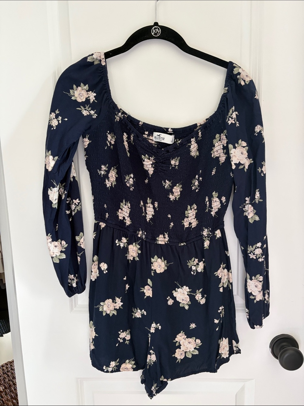 Hollister Navy Floral Romper